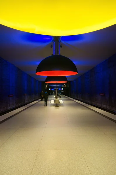 뮌헨, 독일에서 Westfriedhof 지하철 역 — 스톡 사진