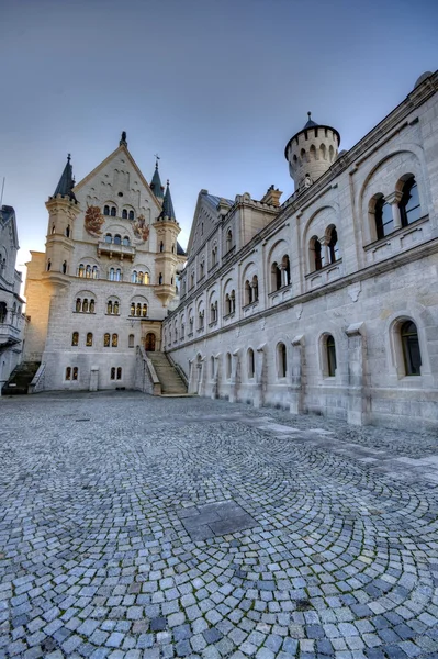 Castelo de Neuschwanstein perto de Munique, na Alemanha — Fotografia de Stock