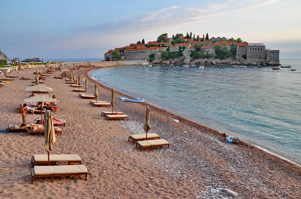 Oude binnenstad van sveti stefan in montenegro — Stockfoto