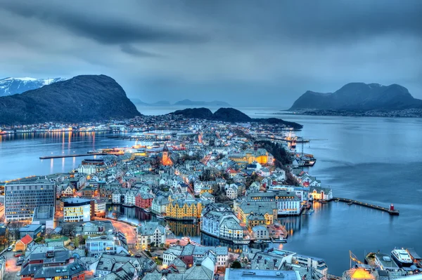 Città di Alesund in Norvegia — Foto Stock