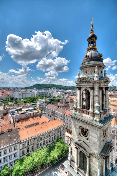 Visa från St. Stephan basilika, Budapest Ungern — Stockfoto