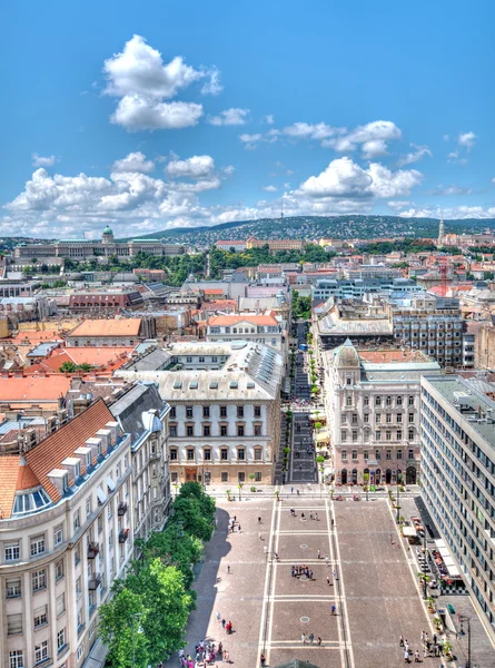 Vista desde la Basílica de San Esteban, Budapest Hungría —  Fotos de Stock