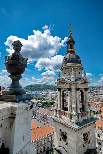 Uitzicht vanaf St. Stephan basiliek, Boedapest — Stockfoto