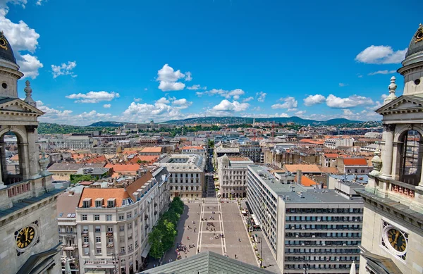 Visa från St. Stephan basilika, Budapest Ungern — Stockfoto