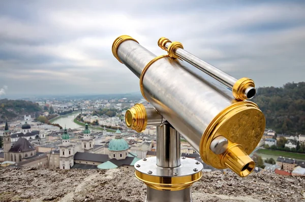 Tourist binoculars in Salzburg, Austira — Stock Photo, Image