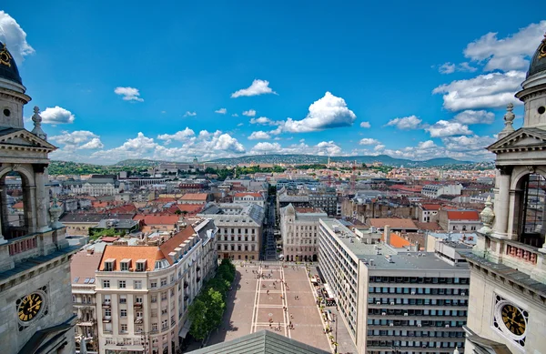 View from St. Stephan basilica, Budapest Hungary — Stock Photo, Image