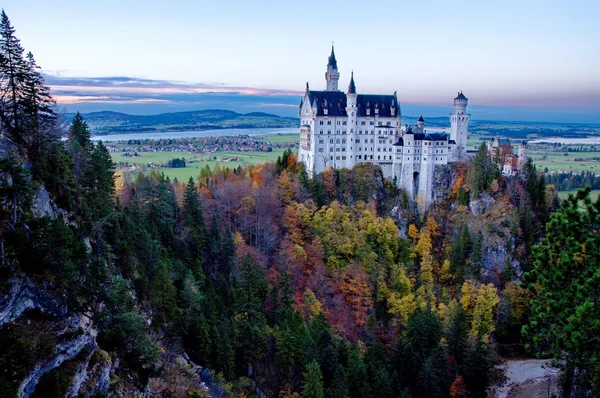 Château de Neuschwanstein près de Munich en Allemagne un jour d'automne — Photo