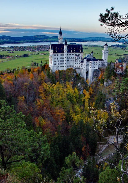 Château de Neuschwanstein près de Munich en Allemagne un jour d'automne — Photo