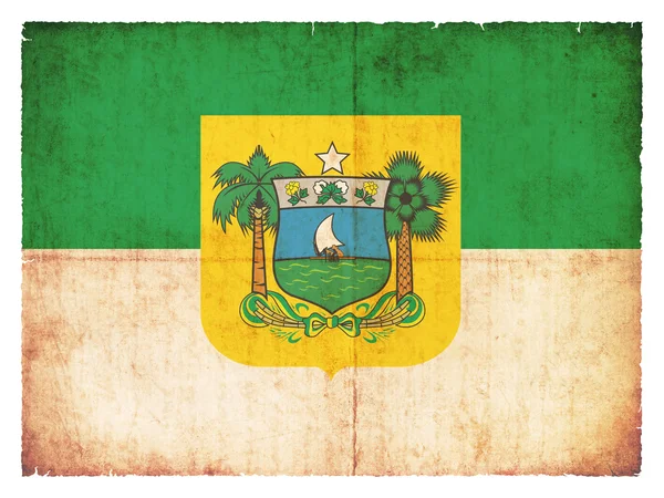 Grunge vlajka rio grande norte (Brazílie) — Stock fotografie