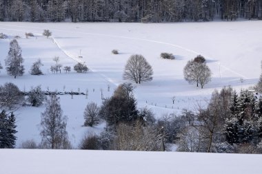 karlı kış manzara