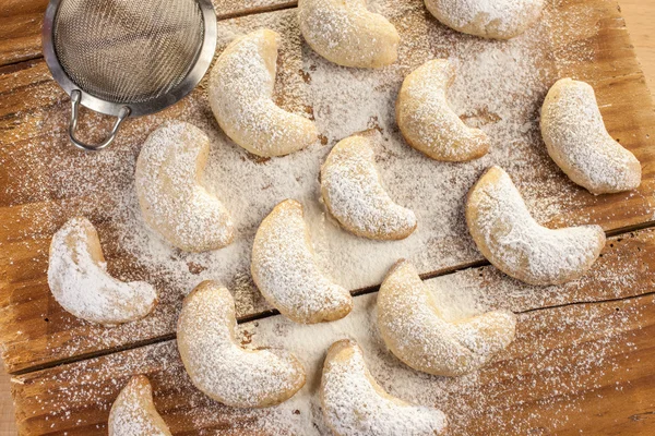 Weihnachtsplätzchen mit Vanille lizenzfreie Stockfotos