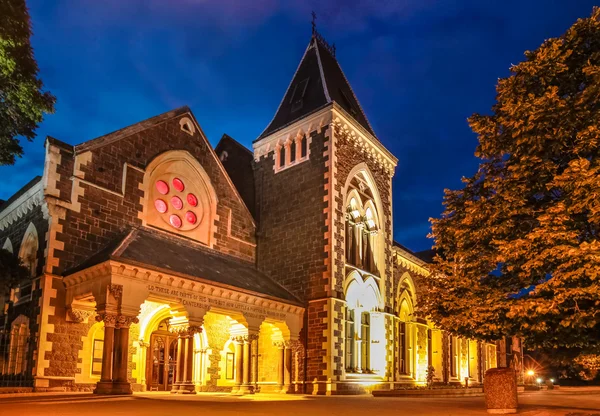 Christs College en Christchurch por la noche —  Fotos de Stock