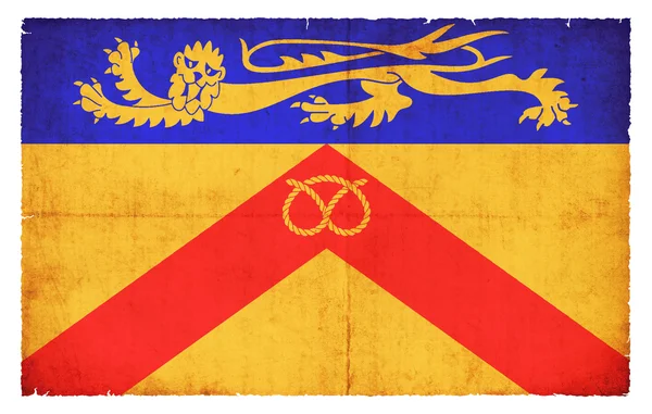 Grunge vlajka Staffordshire (Velká Británie) — Stock fotografie
