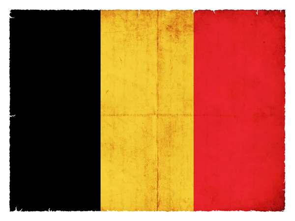Grunge-Flagge Belgiens — Stockfoto