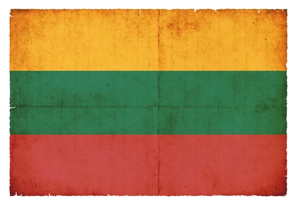 Bandera grunge de lithuania —  Fotos de Stock