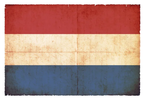 Grunge vlag van Nederland — Stockfoto