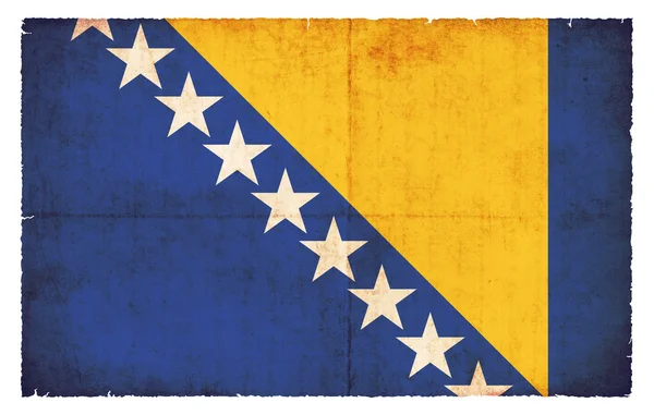 Bandera de Grunge de Bosnia-Herzegovina — Foto de Stock