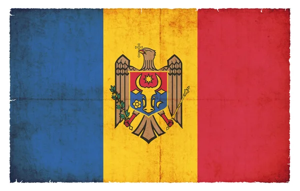 Grunge flag of Moldova — Stock Photo, Image