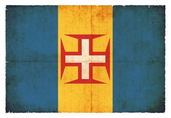 Grunge-Flagge von Madeira — Stockfoto