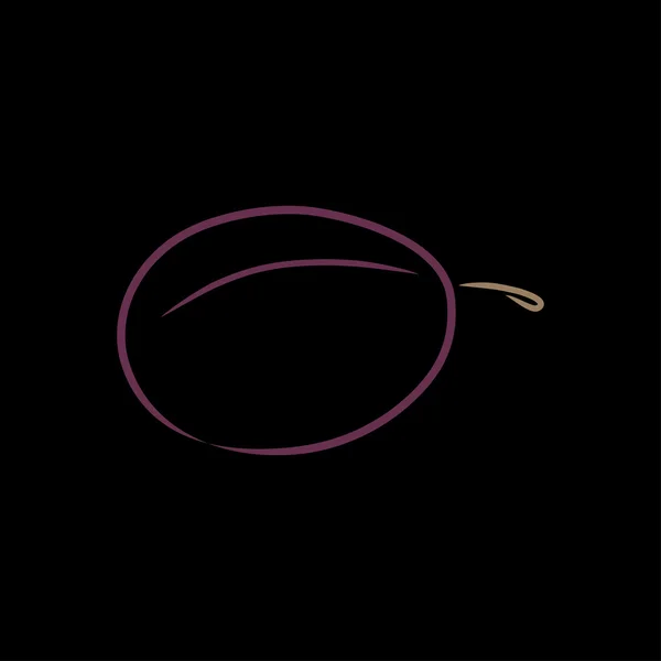 Erik, vektör çizim renkli anahat