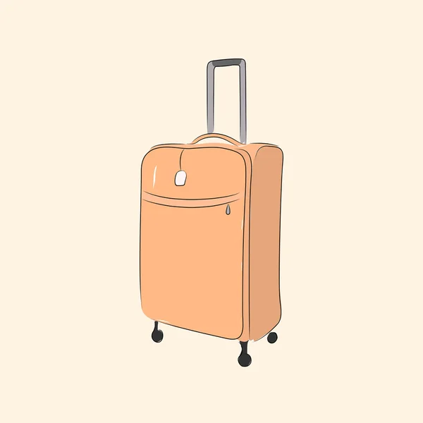 Maleta, ilustración vectorial — Vector de stock