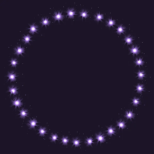 Çerçeve parlayan lekesi, vektör çizim yaptı