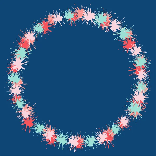 Çerçeve renkli lekeleri, vektör çizim yaptı