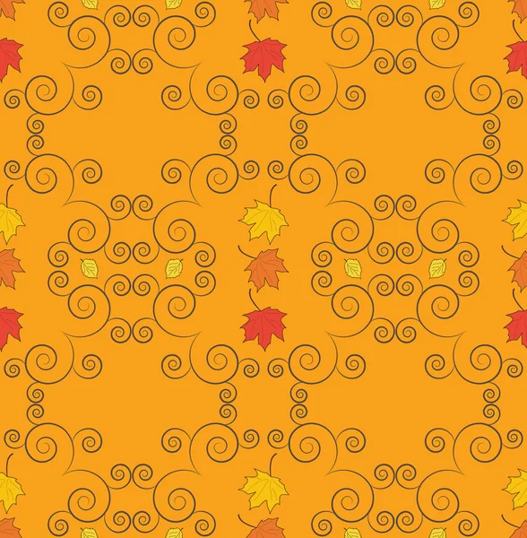 Sonbahar seamless modeli, süs duvar kağıdı, sanat vektör illust