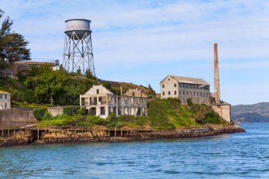 buildings ruins Alcatraz clipart