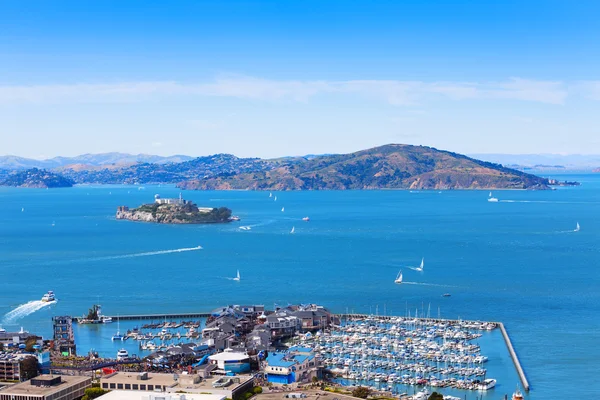 San Francisco dan Alcatraz Adası — Stok fotoğraf