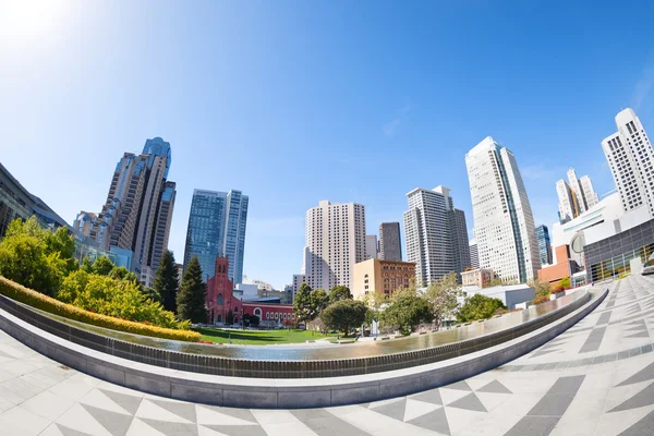 Yerba Buena Gardens park, Usa — Stockfoto