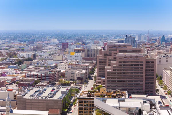 Вид на Лос-Анджелес из ратуши — стоковое фото