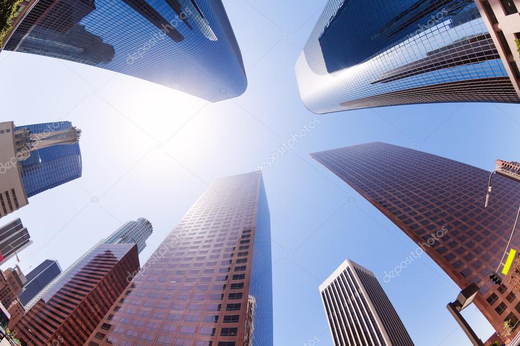 skyscrapers in LA downtown