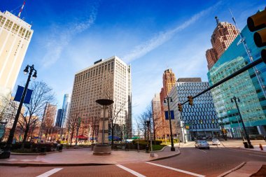 Kampüs Martius Park ve Meydanı Detroit, Michigan ABD