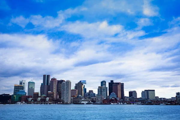 Boston City Downtown View East Side Inner Harbor Massachusetts Usa — Stock Photo, Image