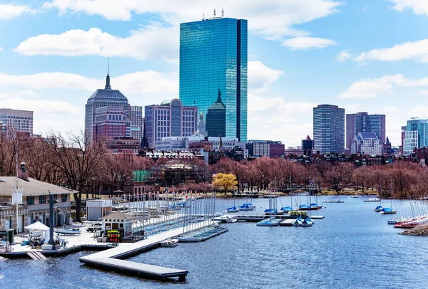 Boston City Downtown Charles River View Massachusetts Usa — Stock fotografie