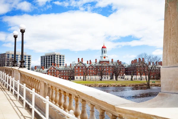 Anderson Memorial Bridge Dunster House Vista Cambridge Perto Boston Massachusetts — Fotografia de Stock