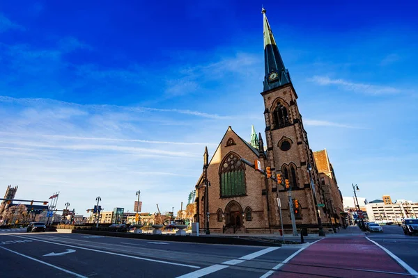 Central United Methodist Church Der Woodward Avenue Detroit Michigan Usa — Stockfoto