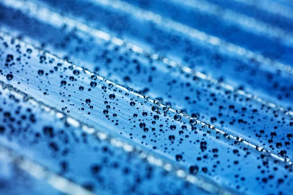 Water Drops Curvy Surface Texture Roof Rain — Stock Photo, Image