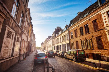Rue Leonard Danel in Lille direction west to canal Moyenne Deule