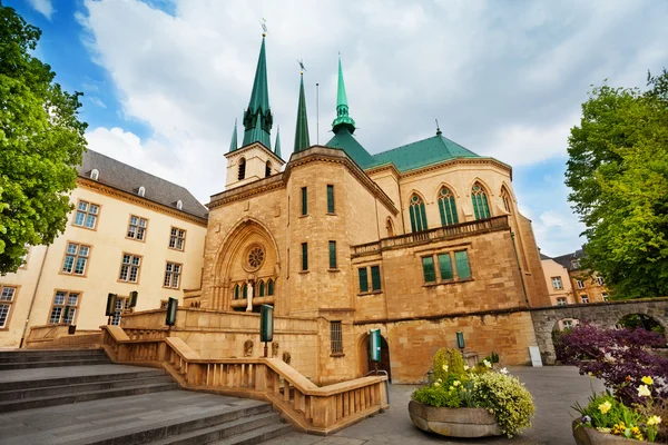 A luxemburgi Notre dame-katedrális — Stock Fotó