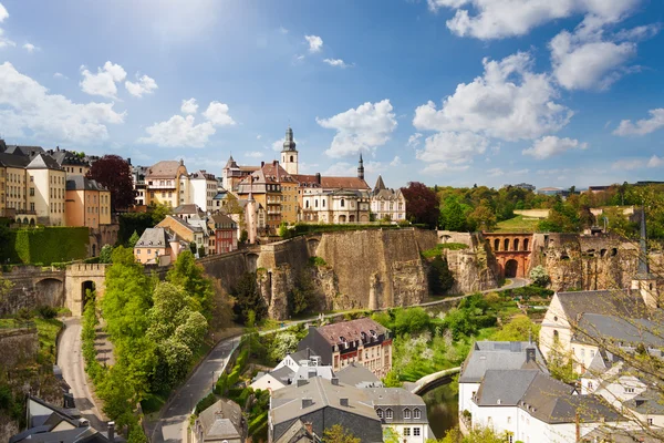 Top view of beautiful Luxemburg city — Stock Photo, Image
