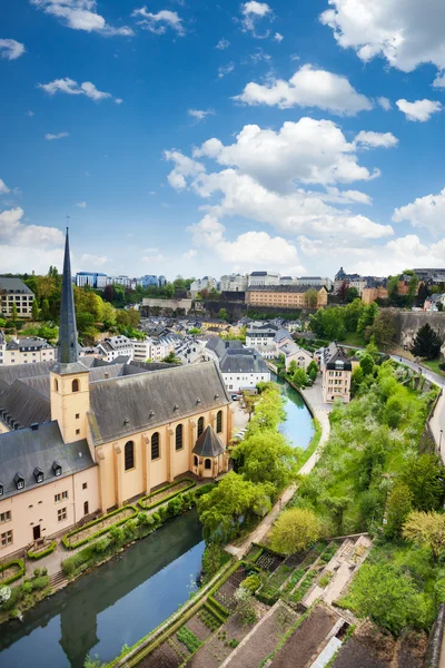 Uitzicht op de stad van Luxemburg — Stockfoto