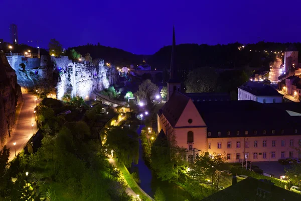 Vista nocturna con Dent Creuse —  Fotos de Stock