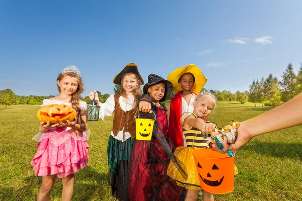 Children in costumes — Stock Photo, Image