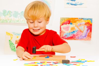 Çocuk çivisi blok Plank