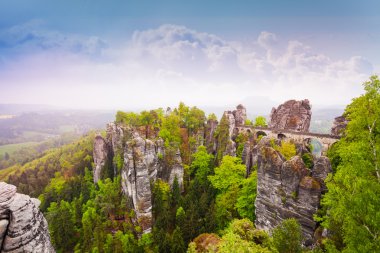 Bastei Köprüsü'nün inanılmaz görünümü