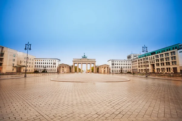 Pariser Platz és a Brandenburgi Tor — Stock Fotó