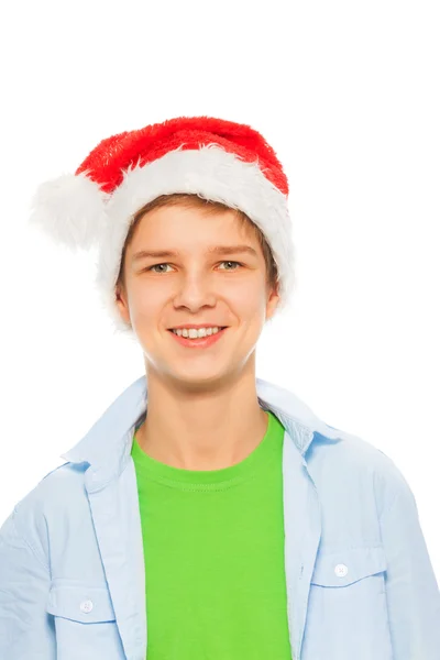 Jongen in Kerstmis KERSTMUTS — Stockfoto