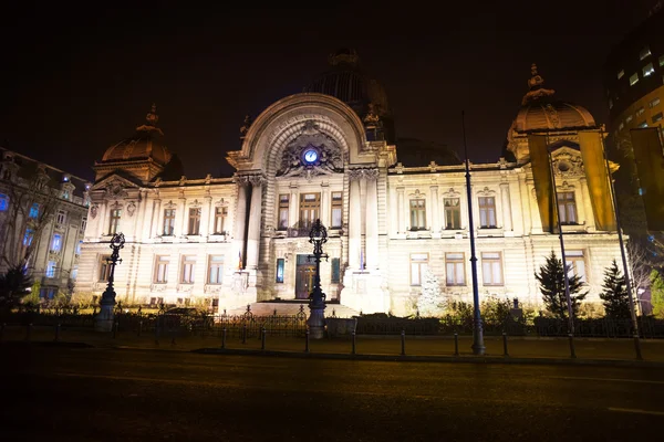 CEC palace at night — Stock Photo, Image